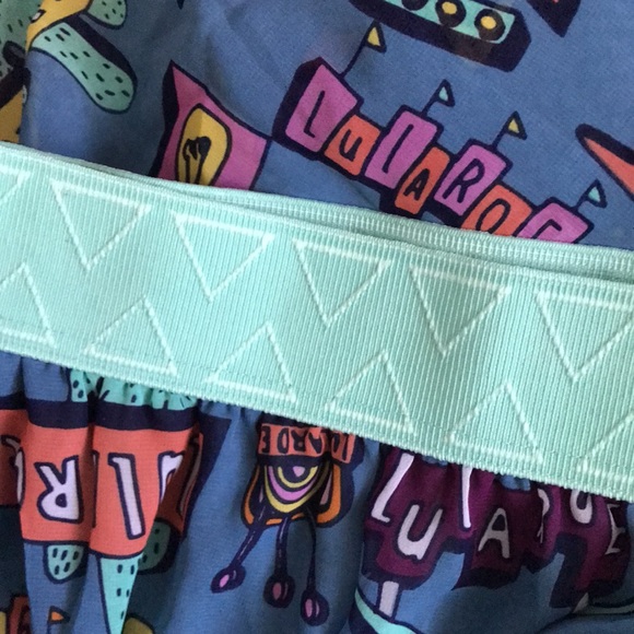 NWT LuLaRoe Small Blue Retro Vintage Maxi Skirt - Picture 4 of 5